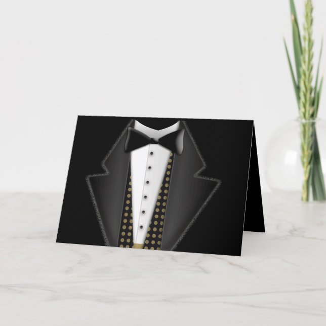 Totally formal tuxedo card (Front)