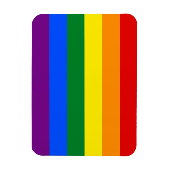Totally Gay Pride Flag Magnet (Vertical)
