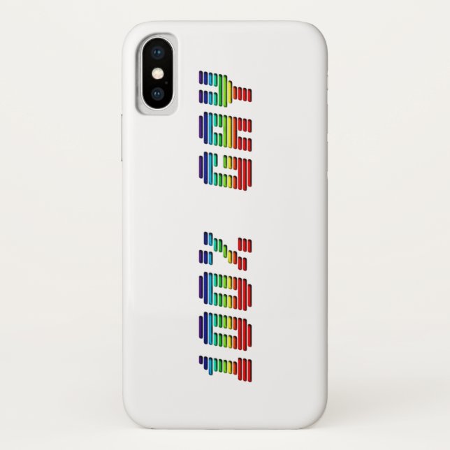 Totally Gay Pride Rainbow Colours Typography Funny Case-Mate iPhone Case (Back)