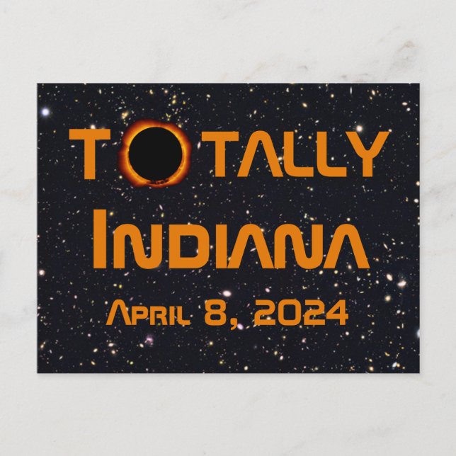 Totally Indiana 2024 Solar Eclipse Postcard (Front)