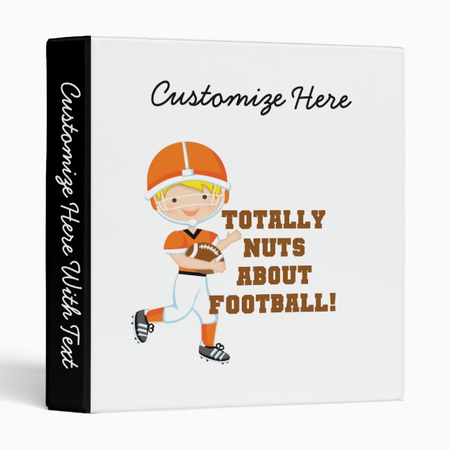 Totally Nuts About Football Binder (Front/Spine)