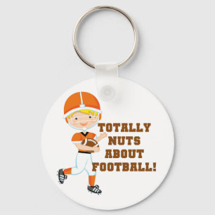 Totally Nuts About Football Keychain
