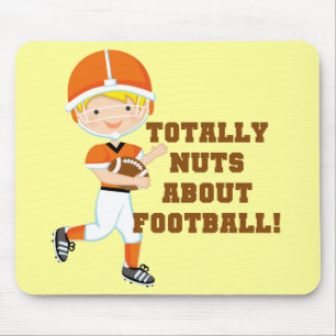 Totally Nuts About Football Mouse Pad