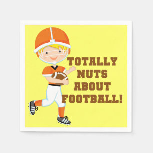 Totally Nuts About Football Napkin
