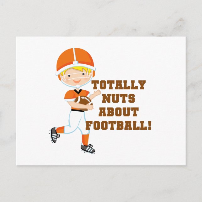 Totally Nuts About Football Postcard (Front)