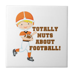 Totally Nuts About Football Tile