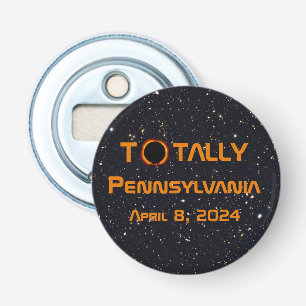 Totally Pennsylvania 2024 Solar Eclipse  Bottle Opener