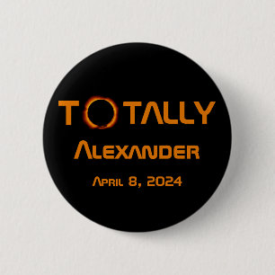 Totally Personal 2024 Solar Eclipse 2 Inch Round Button