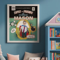 Totally Personalised Retro Comic Superhero
