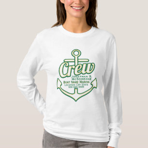 Totally Personalized Crew Anchor Nautical Tee