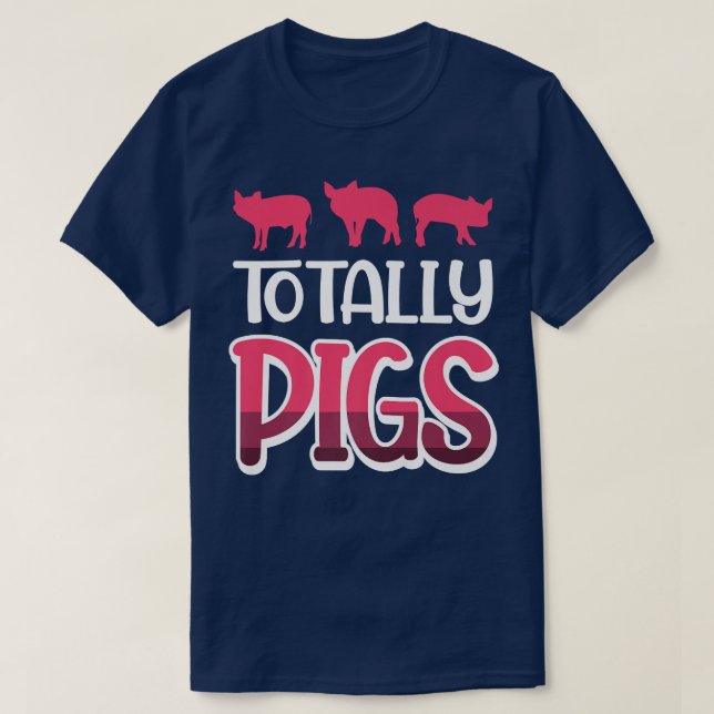 Totally Pigs Premium  T-Shirt (Design Front)