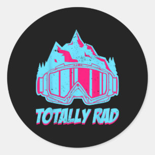 Totally Rad  Classic Round Sticker