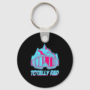 Totally Rad, Goggles Retro Ski Vintage 80s 90s Ski Keychain