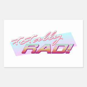 Totally RAD! Sticker