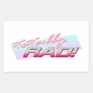 Totally RAD! Sticker