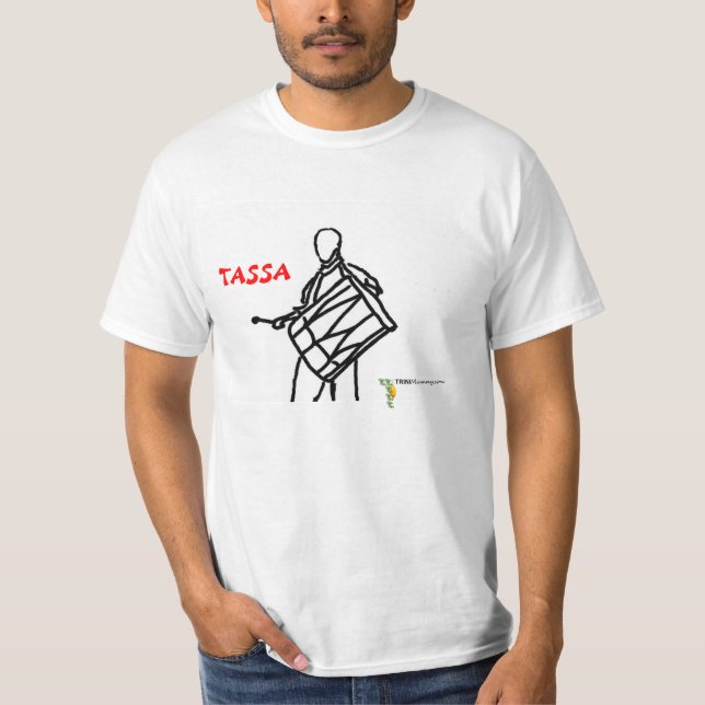 Totally Trini Tassa T Shirt Red (Front)