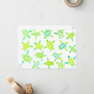 Totally Turtles hand painted notecards