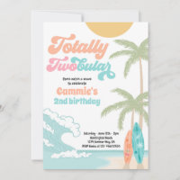 Totally Twobular Surfboard Beach 2nd Birthday