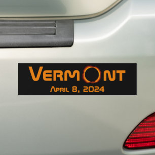 Totally Vermont 2024 Solar Eclipse  Bumper Sticker