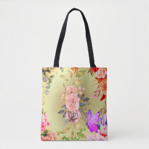  tote adorned with a burst of colourful springbloo bag