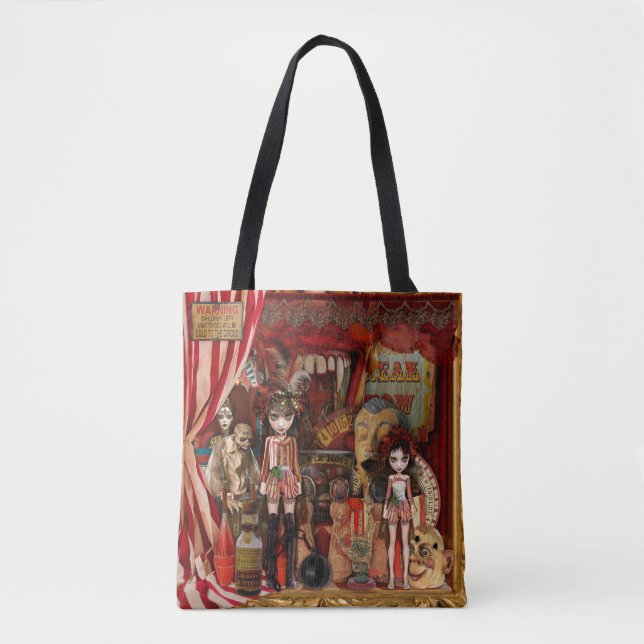 Tote art bag - freak show (Front)