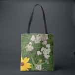 Tote Bag<br><div class="desc">Take a touch of nature wherever you go with this lovely tote bag. With Queen Anne's Lace and a black-eyed Susan,  you'll be sporting nature's essence.</div>