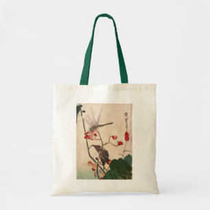 Tote Bag 花 ン ボ, 広 重 Dragonfly et Flower, Hiroshige, Ukiyo-e