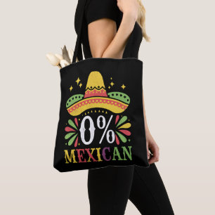 Tote Bag 0% Mexicain Zéro Pour Cent Drôle Cinco De Mayo