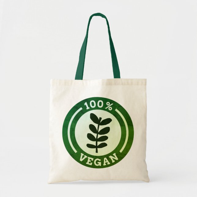 Tote Bag 100% Vegan Ethical Type de vie durable (Devant)