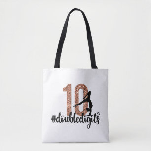 Tote Bag 10e anniversaire Cadeau double chiffres filles Gym