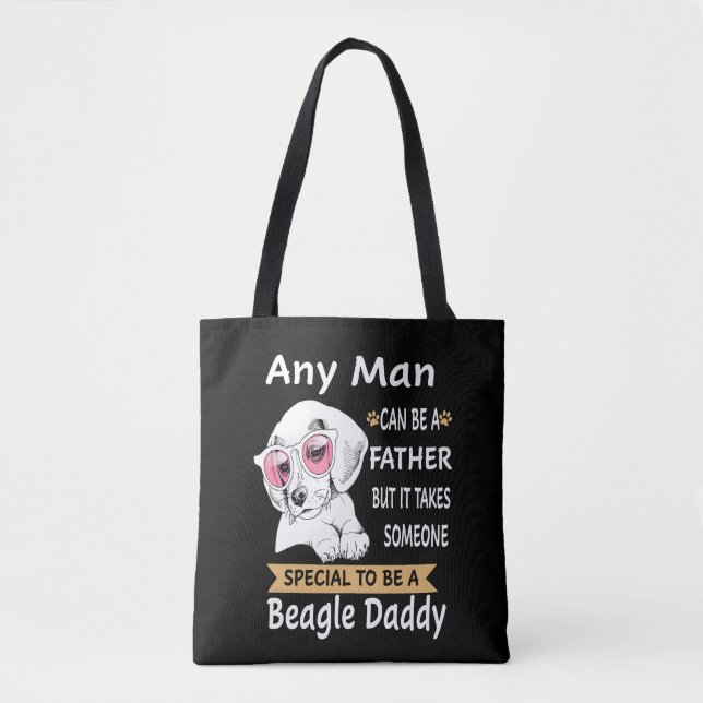 Tote Bag 11 N'Importe Quel Homme Beagle Papa (Devant)