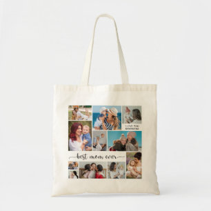 Tote Bag 11 Photo Collage Meilleure Maman Jamais