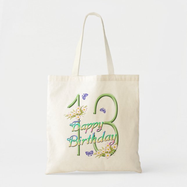 Tote Bag 13ème Budget Fourre-tout d'arcs-en-ciel et de (Devant)