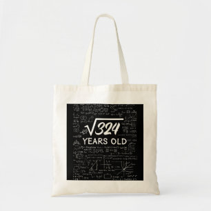 Tote Bag 18 Birthday Boy Men Son Him Girl Funny Math 18th B