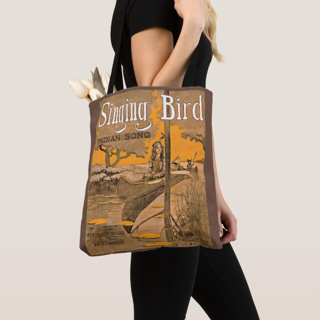 Tote Bag 1909 Partition chantante d'oiseaux (De près)