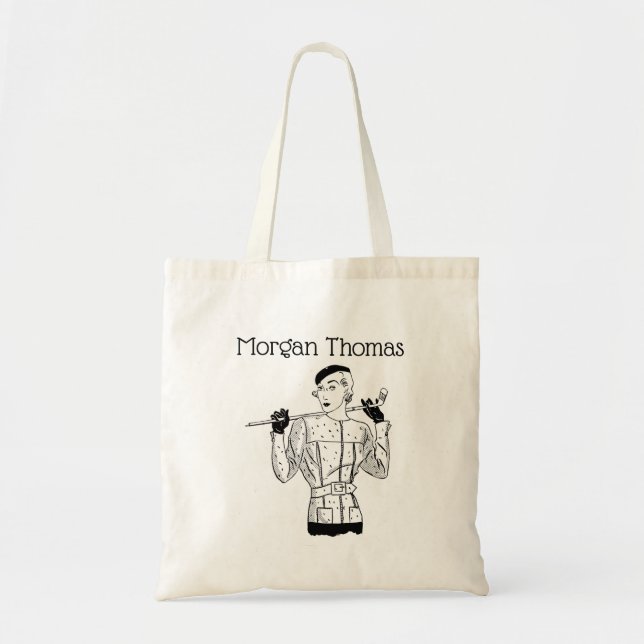 Tote Bag 1930 s Fashionable Lady Golfer avec le club de gol (Devant)