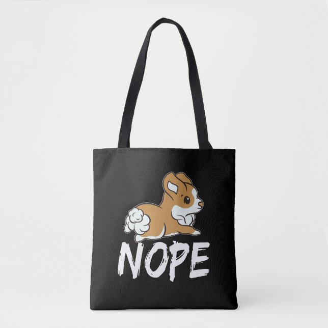 Tote Bag 19 Nope Corgi (Devant)
