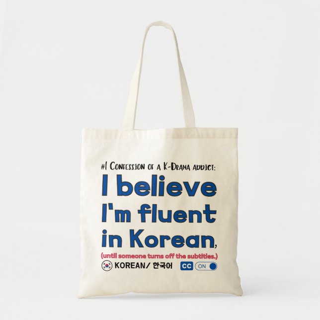 Tote Bag #1 Confession d'un toxicomane de théâtre K (Devant)