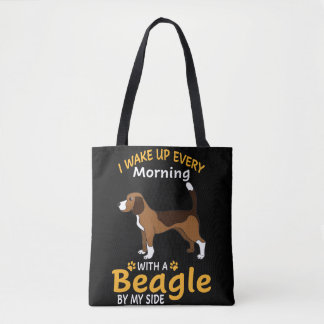 Tote Bag 1 Je Me Réveille Chaque Matin Avec Un Beagle De Mo