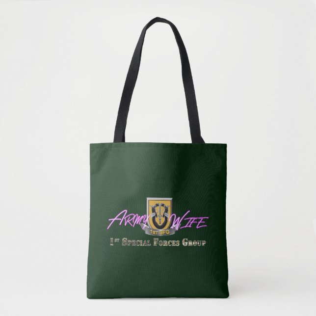 Tote Bag 1re épouse de l'armée du groupe des forces spécial (Devant)