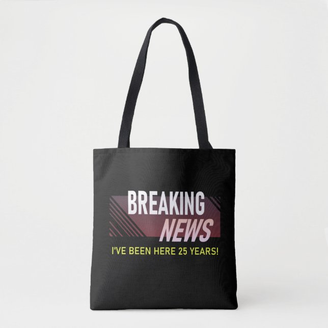 Tote Bag 25 ans Anniversaire du travail Appréciation de l'e (Devant)