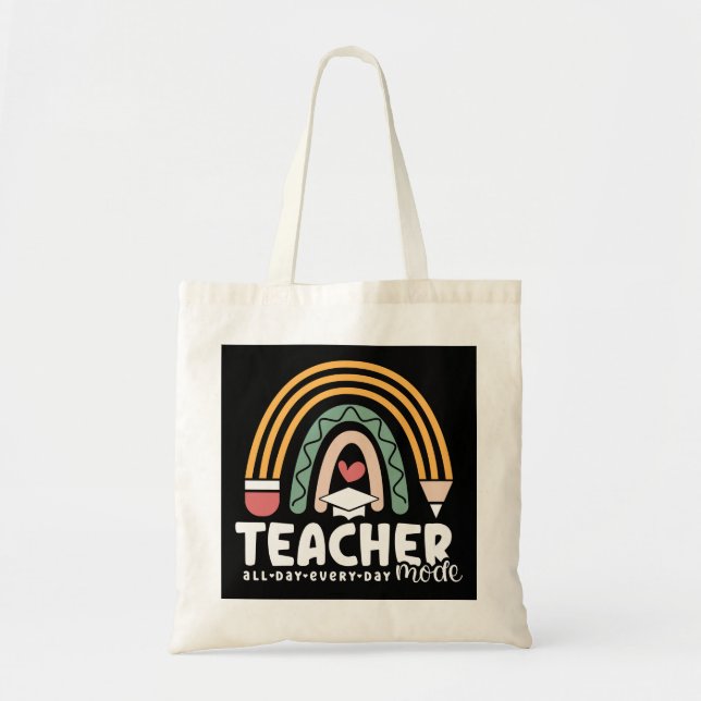 Tote Bag 2- Drôle mode enseignant cadeau d'enseignement pou (Devant)
