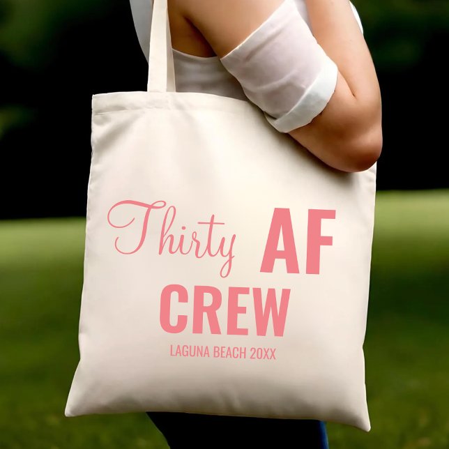 Tote Bag 30e fête d'anniversaire Trente d'équipages de la F (Créateur téléchargé)