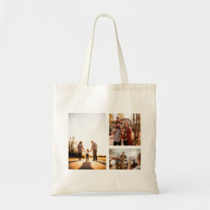 Tote Bag 3 Collage photo Modèle personnalisé