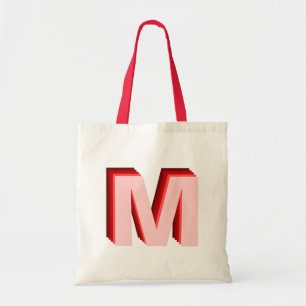 Tote Bag 3-D Ombre Monogramme Rouge rose Fourre-tout