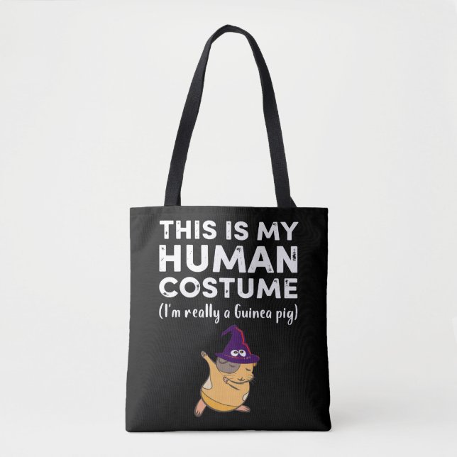 Tote Bag 3 Mon costume humain Je suis vraiment guinéen Coch (Devant)