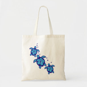 Tote Bag 3 tortues bleues de Honu