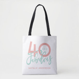 Tote Bag 40 ans et fabuleuse fête d'anniversaire en or et e