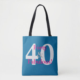 Tote Bag 40 & Fabuleux ! Amusant Personnalisé Anniversaire 