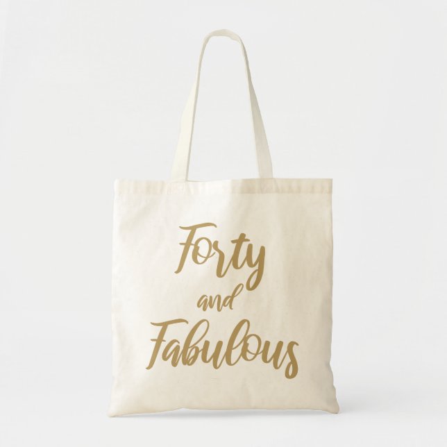 Tote Bag 40e Humour d'anniversaire (Devant)